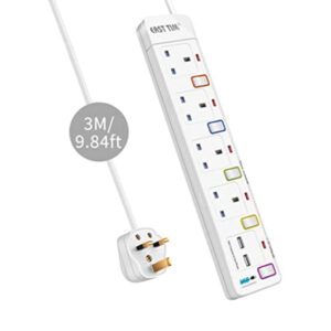 Wlf Power Extension 4gang+2usb 3 Meter